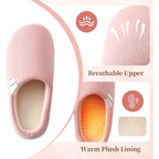 HUXMEYSON Slippers for Women, Womens Slippers Indoor Outdoor with Memory Foam, Cozy & Warm House Slippers for Woman with Anti-Slip Rubber Sole