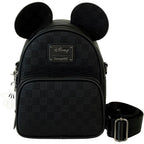 Loungefly Mickey Mouse Checkered Texture Convertible Mini Backpack & Crossbody Bag