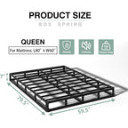 7 Inch Box Spring for Queen Bed, Heavy Duty Metal Mattress Foundation, 3000 lbs Capacity, High Profile, Noise-Free, Easy Assembly with Fabric Cover