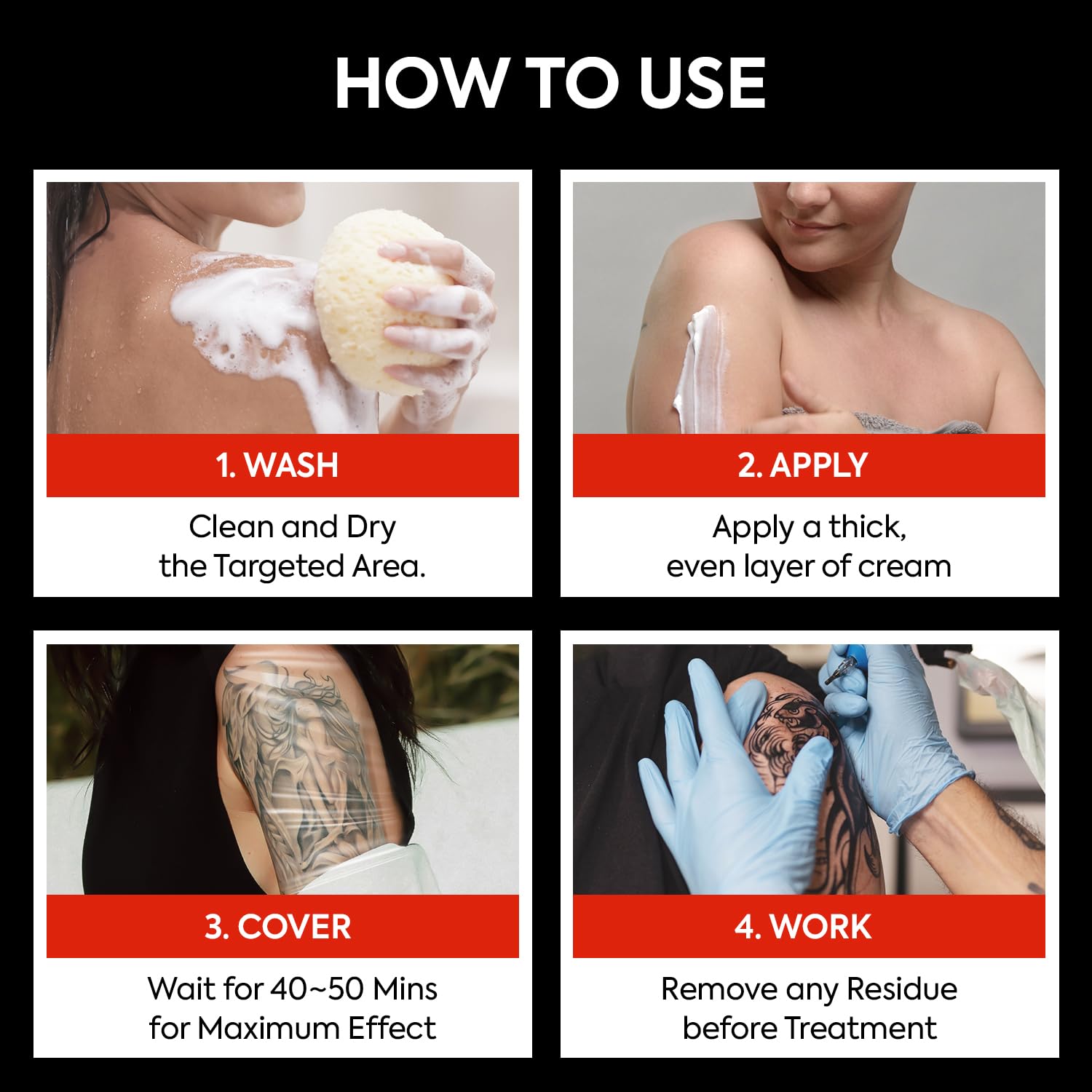 Numbing Cream Extra Strength: Relief Long Lasting & Fast-Absorbing with Emu Oil and Arnica — Non-Greasy 50 mL