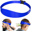 Neckline Shaving Template And Adjustable Hair Trimming Guide, Blue | Diy Self Haircutting System, Clean And Straight Neck Hairline, Soft Portable, Blue