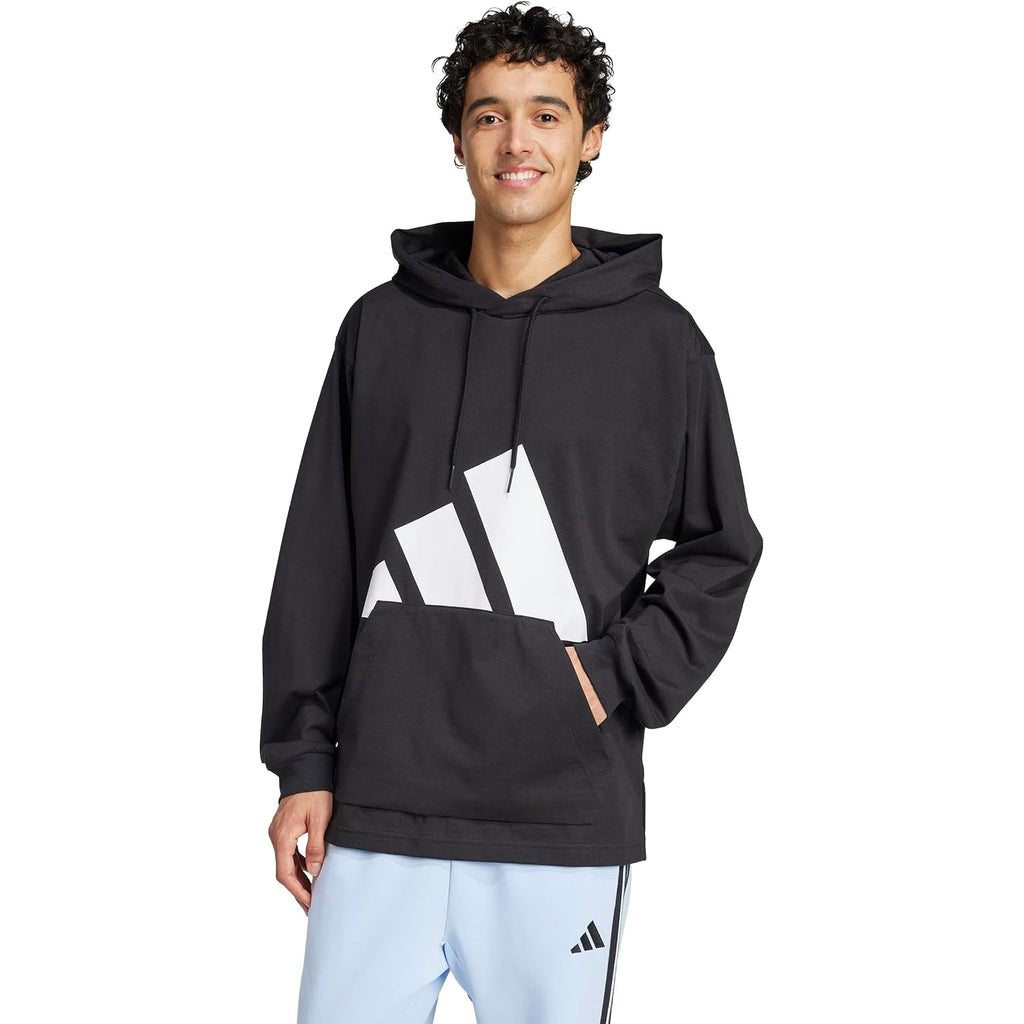 Adidas Men'S Essentials Big Logo Single Jersey Hoodie