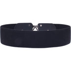 Womens Vintage Wide Elastic Stretch Waist Belt Retro Cinch Belt