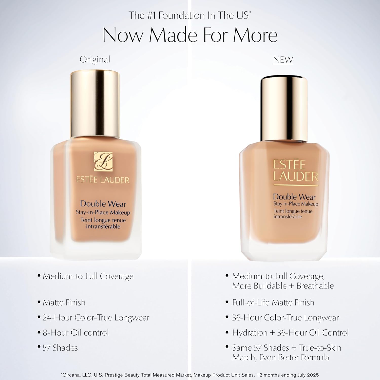 Estée Lauder Double Wear Stay-in-Place Foundation Makeup | Long-Wear Matte Foundation, 1 Fl Oz