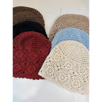 Crochet Hat For Women Cotton Slouchy Beanie Knitted Handmade Skull Cap For Travel Daily Wear