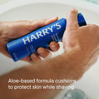 Harry's Original Shaving Kit for Men - 1 Razor Handle, 3 Razor Blade Refills, Foaming Shave Gel, and Travel Blade Cover - German Engineered - Sage