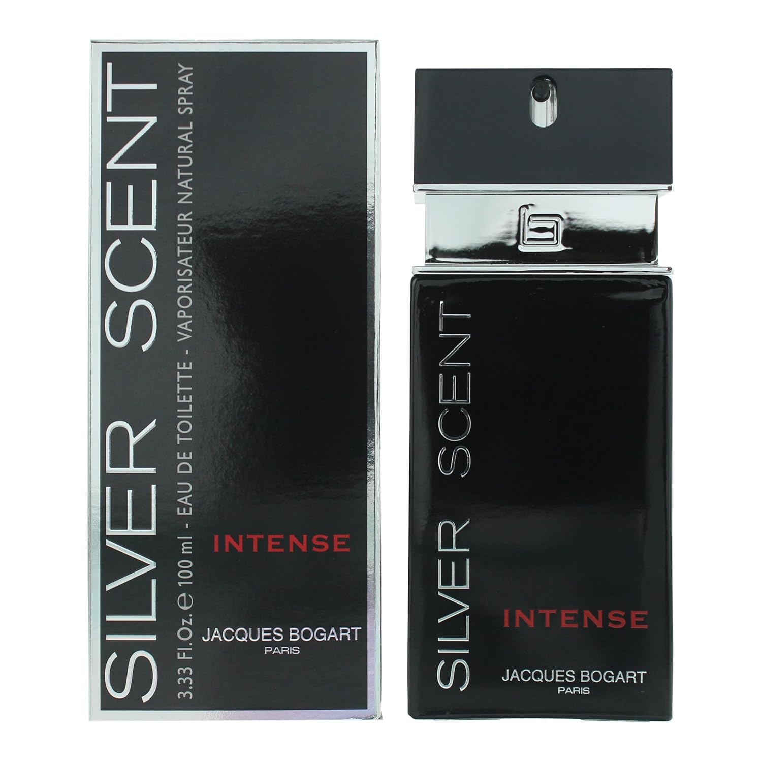 Jacques Bogart Silver Scent Intense Men Eau De Toilette Spray, 3.33 Ounce