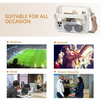 Bostanten Clear Bag For Women Stadium Approved Clear Bags Crossbody Purse Trendy For Concerts Sports Events