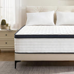 Vkt 12 Inch Mttress Queen Size, Memory Foam Hybrid Mattresses In A Box, Medium Firm, Pocket Springs For Motion Isolation, Certipur-Us And Oeko Tex Certified