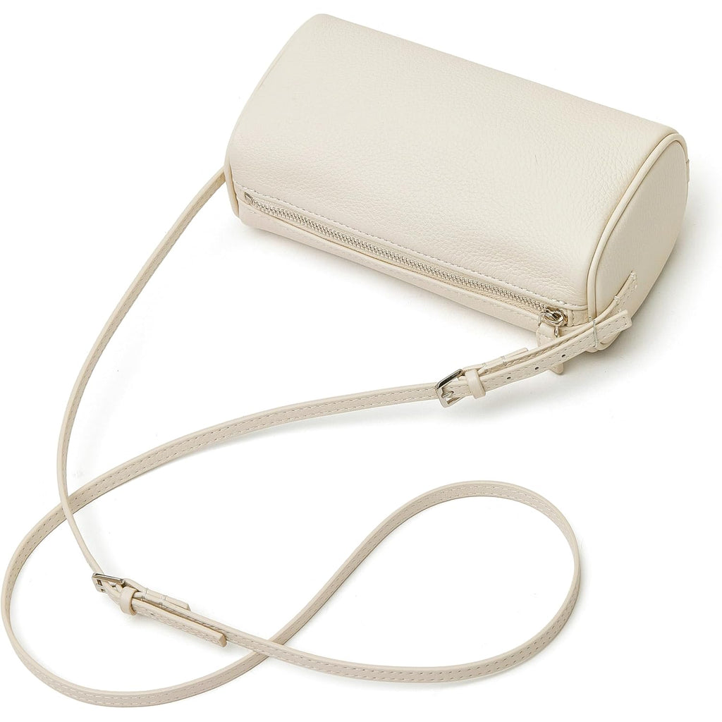 Small Leather Top Handle Tote Hobo Purse, Women'S Designer Mini Barrel Boston Crossbody Bag With Two Way Straps | Premium Little Purse