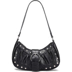 Y2K Purse Small Shoulder Bags For Women With Rivets Punk Style Goth Grunge Emo Handbag
