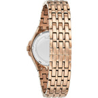 Bulova Ladies Quartz Phantom Rose Gold-Tone Stainless Steel Bracelet