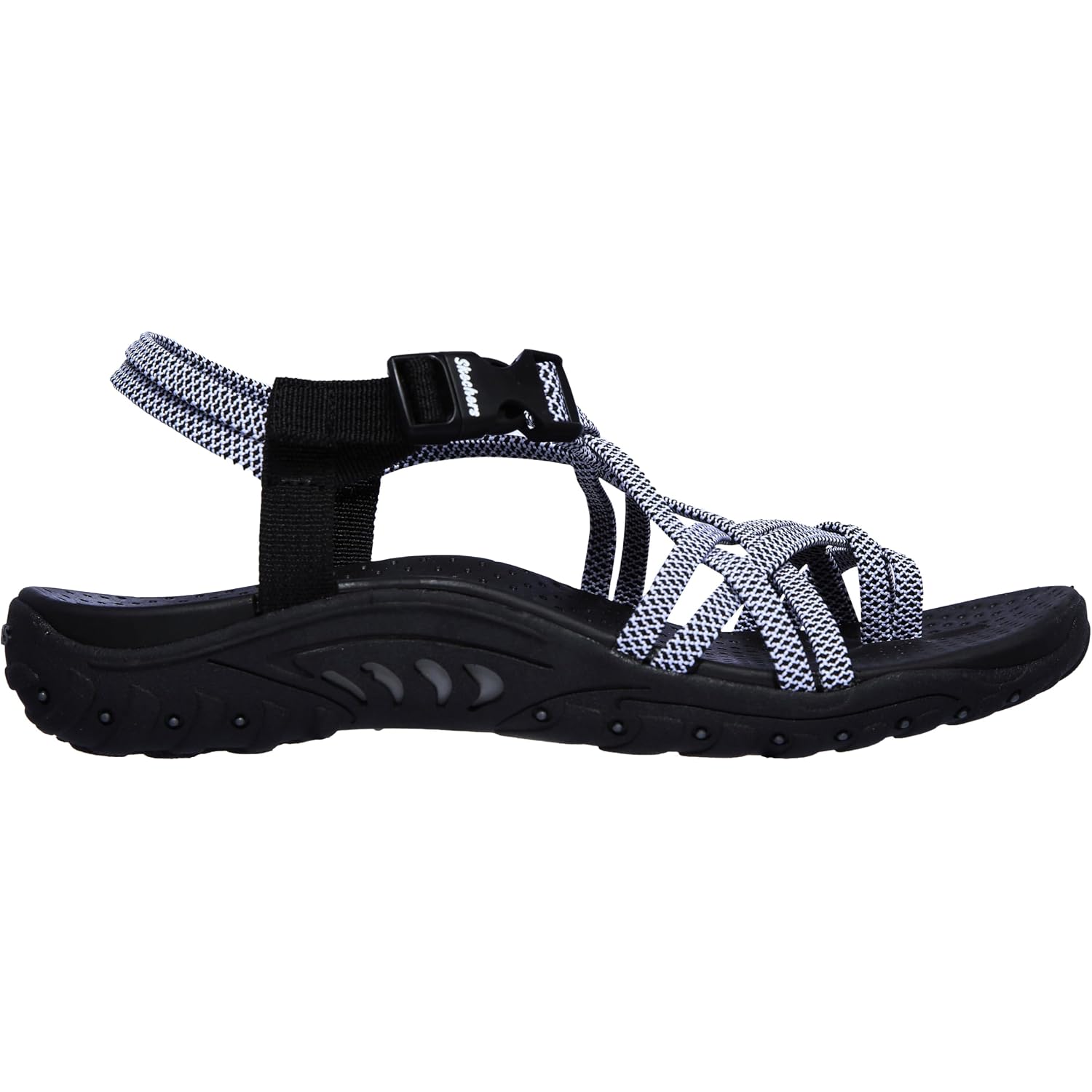 Skechers Women'S Reggae Irie Mon Multi-Strap Toe Thong Sandal