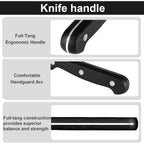 Kitchen Knife, 3-Pcs Knife Set, 8 Inch Chef Knife, 5 Inch Utility Knife, 3.5 Inch Paring Knife, Ultra Sharp Chef's Knives in High Carbon Stainless Steel, Ideal for Cooking, Chopping, Slicing and BBQ