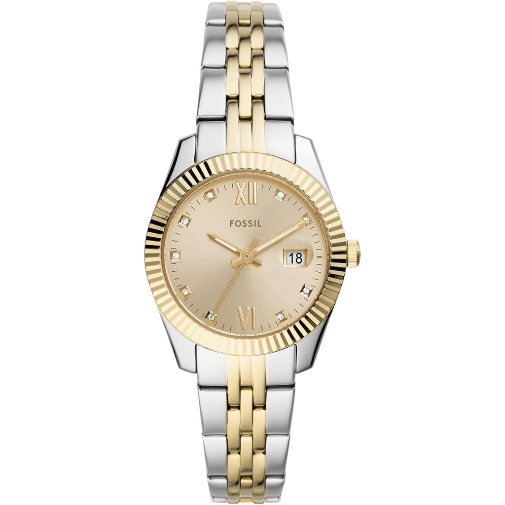 Fossil Women'S Watch, Scarlette Quartz Stainless Steel Three-Hand Watch For Women