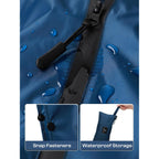 Saphirose Lightweight Waterproof Rain Poncho For Adults With Hood Portable Rainwear For Outdoor