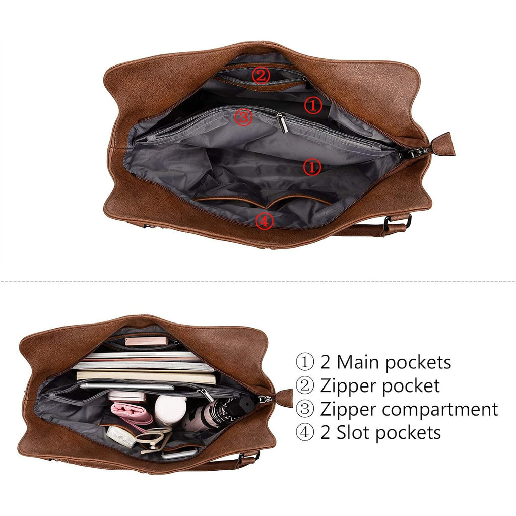 Tote Bag for Women PU Leather Shoulder Bags Fashion Hobo Bags Large Purse and Handbags with Adjustable Shoulder Strap