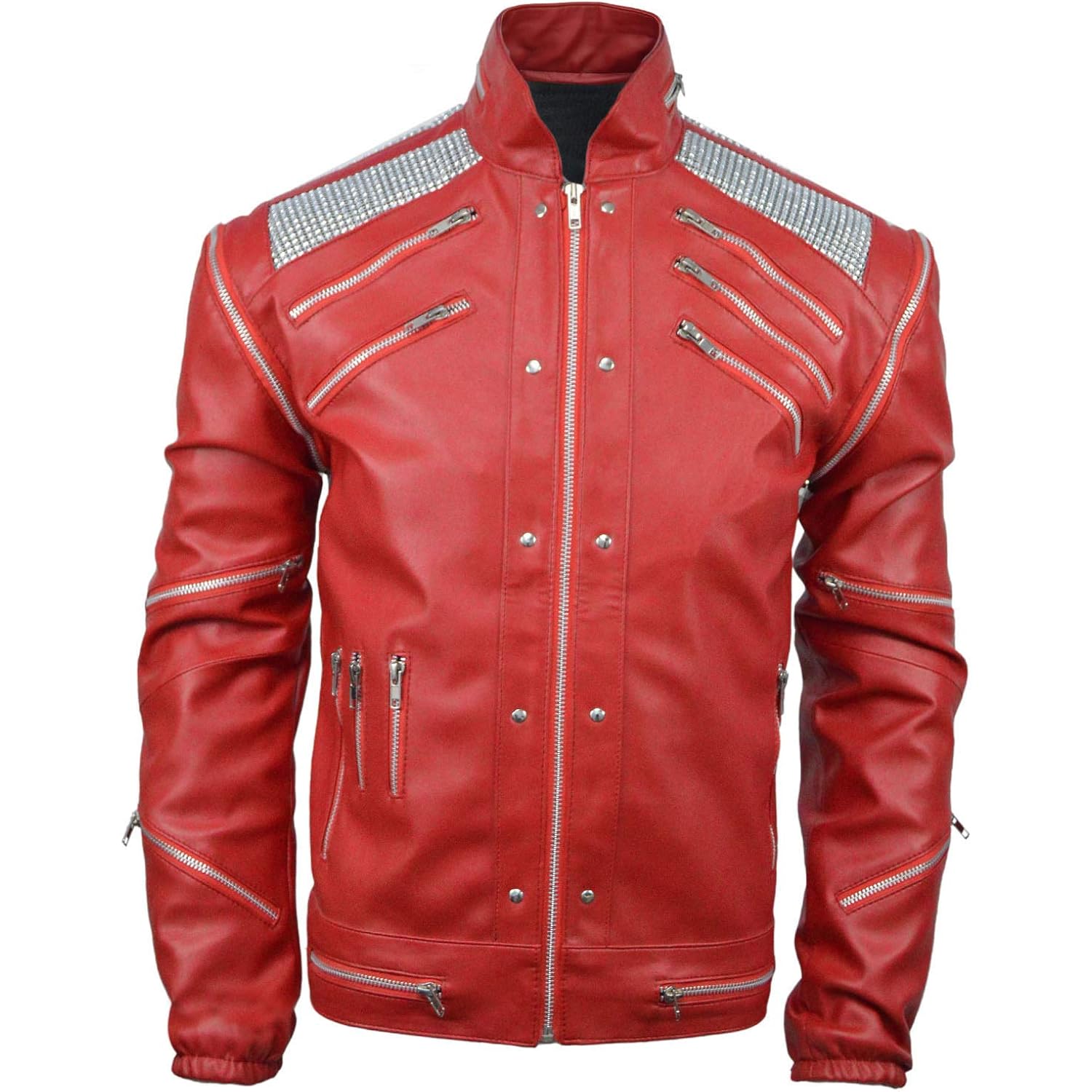 Beat-It Jacket - Red - Faux Leather