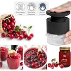 Cherry Pitter Tool 7-In-1, Portable Cherries Seed Remover, Fruit Pit Core Remover For Make Fresh Cherry Dishes, Cherry Pie And Jam And Cocktail Cherries