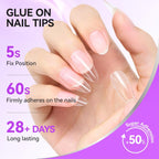 Nail Repair Glue for Damaged Nails: Gelike EC 6 in 1 Strong Nail Strengthener for Thin and Split- Long Lasting and Easy for Salon and Beginners Daily Care