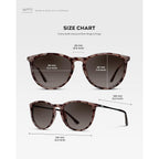 Wearme Pro Round Polarized Sunglasses For Women - Uv400 Protection, Lightweight Frame, Vintage Retro Style