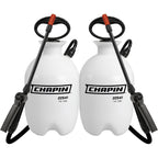 Chapin 1-Gallon Pump Sprayer, Foaming Nozzle For Visible Coverage, 2 Pack | Foaming Nozzle Improves Coverage For Weeds, Pests And Fertilizers; 12-In Wand, Palm-Grip Shut-Off And Reinforced Hose
