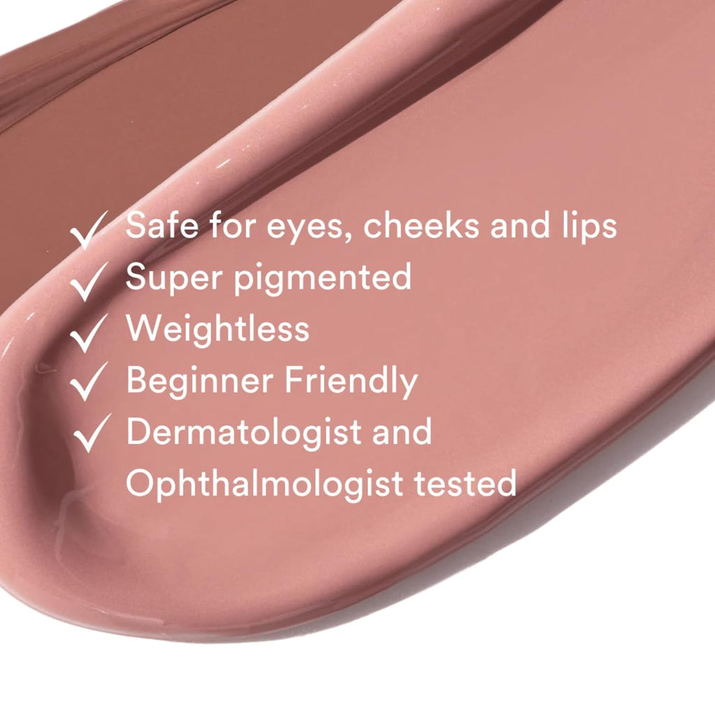 Gen See Mixed Media Matte Liquid Eyeshadow, Rose Water – Weightless Long Lasting Matte Eye Color, High Pigment Multi-Use Makeup For Eyes Cheeks Lips, Vegan Cruelty-Free, Made In Italy