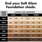 E.L.F. Soft Glam Foundation, Medium Coverage, Long-Lasting & Buildable Foundation For A Smooth, Satin Finish, Vegan & Cruelty-Free, 25 Light Neutral