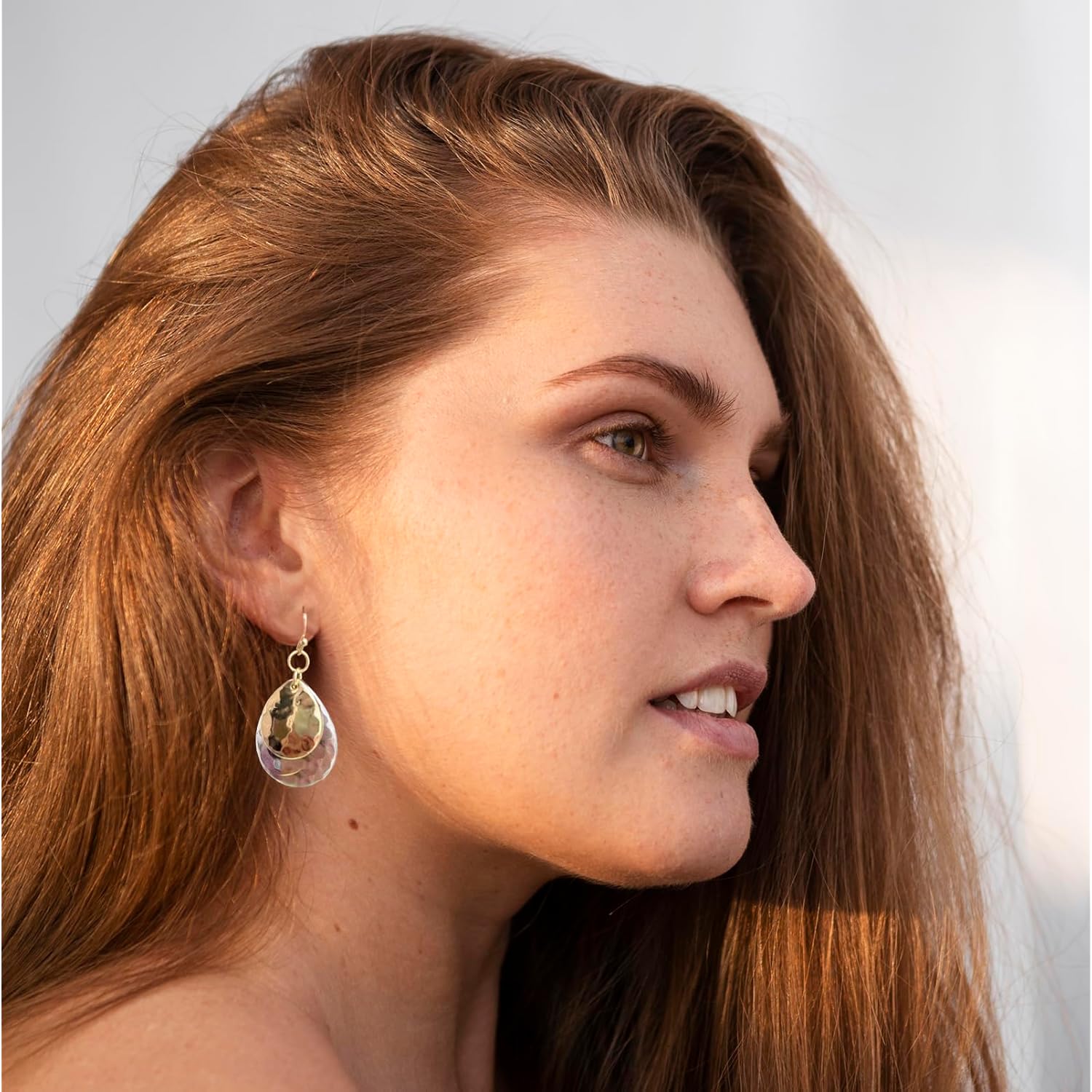 Gold and Silver Mixed Metal Earrings for Women Dangling Vintage Two Tone Boho Small Dangle Earrings