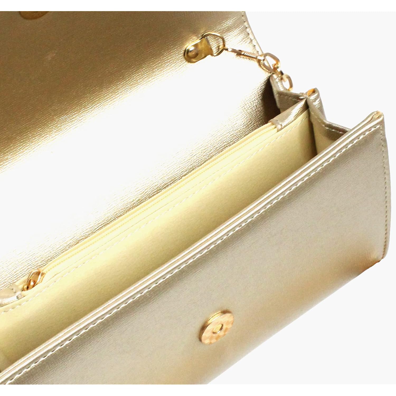 Clutch Purse Evening Bag For Women，Envelope Handbag With Detachable Chain | With Detachable Chain