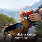 Aeropress Go, Extra Small Portable Coffee Maker Kit, Travel, Hiking & Camping, All-In-One French Press, Pour-Over & Espresso Style Manual Brewer, 2 Min Brew Makes A Less Bitter, More Flavorful Cup