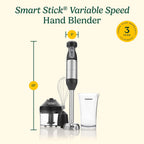 Cuisinart Csb-179 Smart Stick Variable Speed Hand Blender, Stainless Steel