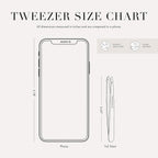 Tweezerman Black Stainless Steel Slant Tweezer - Eyebrow Tweezers for Women and Men