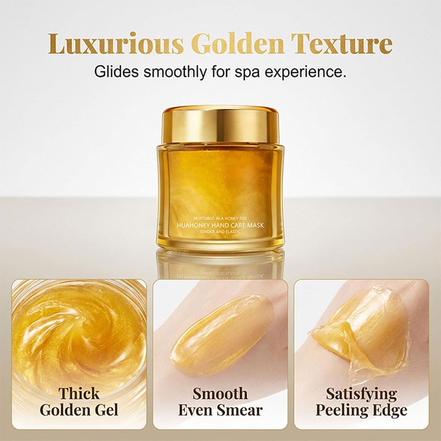 Moisturizing Nourishing Honey Hand Mask – Hydrating Peel Off Hand Wax Mask, Softens & Exfoliates Dry Skin, Nourishing Hand Care Treatment for All Skin Types (1Pc)