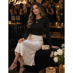 Zeagoo Women Long Sleeve Shirts Fitted Going Out Tops Crop Basic Tee Casual Work Clothes Trendy Fall Outfits Xs-Xl