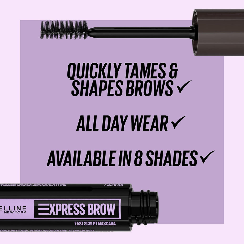 Maybelline Brow Fast Sculpt, Shapes Eyebrows, Eyebrow Mascara Makeup, Soft Brown, 0.09 Fl. Oz.