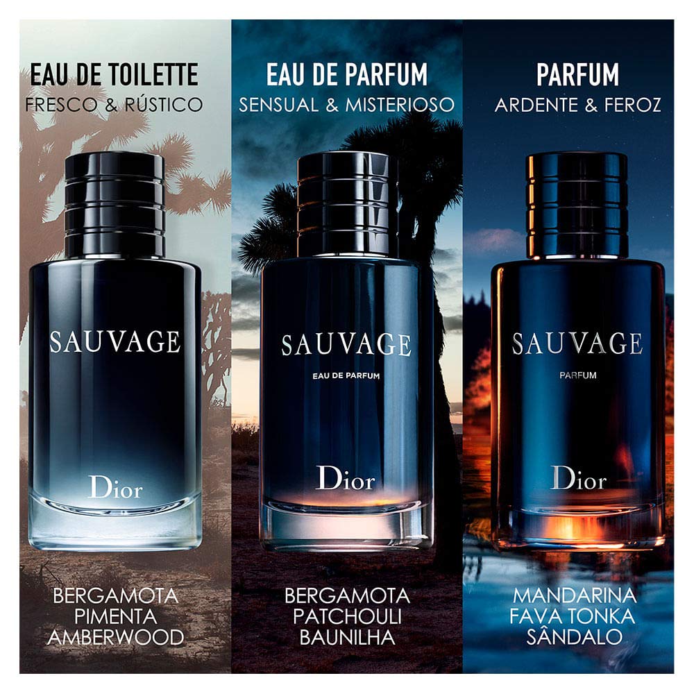Dior Sauvage Parfum Spray For Men 3.4 Ounces