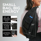 Kavu Rope Sling Bag - Large Crossbody Bags For Women & Men | Hands Free, Cross Body For Travel, Hiking & Everyday Carry, With Padded Back, Adjustable Rope Strap & Cotton Canvas