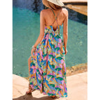 Cupshe Womens Summer Maxi Dress 2026 Sleeveless Long Sundresses Spaghetti Strap Flowy Boho Beach Vacation Dress