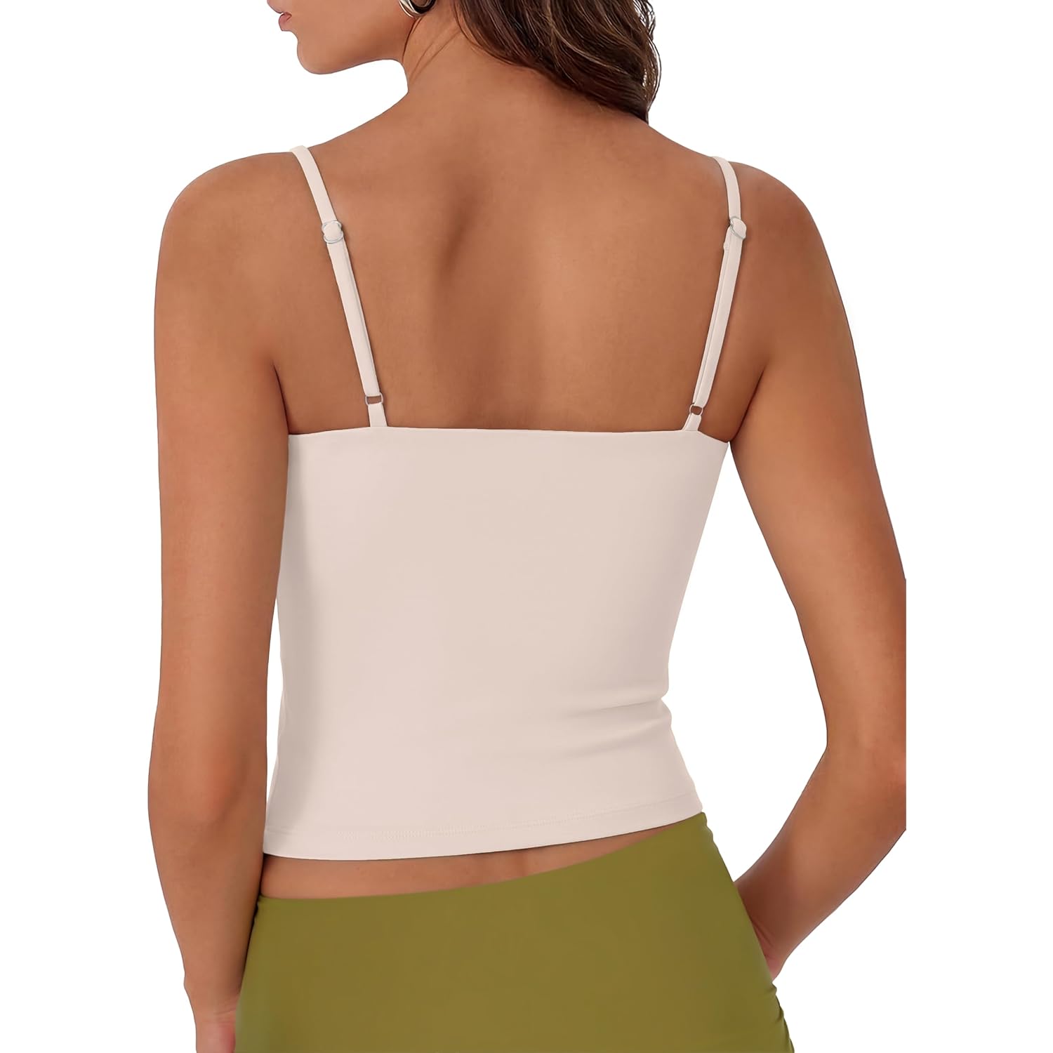SUUKSESS Women Cotton Double Layer Unpadded Cami Summer Basic Going Out Tops