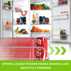 Drink Organizer For Fridge, Soda Can Dispenser For Refrigerator, Automatic Drink Dispenser For Fridge Holds Up To 25 Cans, 5 Row