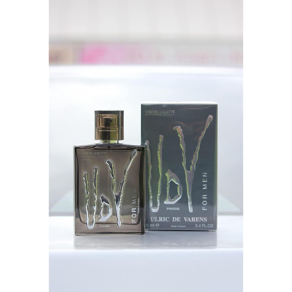 Ulric De Varens Classic Eau De Toilette for Men - Masculine, Seductive, and a Scent of Virility - Tantalizing, Woody, Citruses and Notes of Fern, Mint, Tarragon, and Rosemary- 3.4 Fl Oz