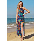 Kilig Women'S Summer Floral Beach Flowy Split Maxi Long Dresses