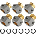Garden Hose Repair Kits, Fit 3/4" And 5/8" Garden Hose, 3 Sets | Aluminum Alloy Water Hose Connector Male And Female Hose End Repair Fittings Replacement, Hose Mender Kit