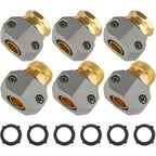 Garden Hose Repair Kits, Fit 3/4" And 5/8" Garden Hose, 3 Sets | Aluminum Alloy Water Hose Connector Male And Female Hose End Repair Fittings Replacement, Hose Mender Kit