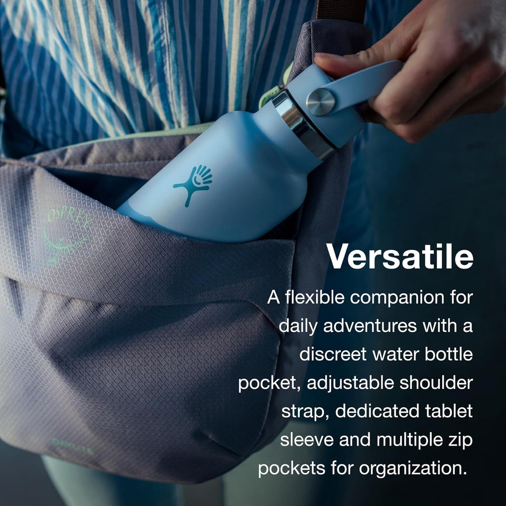 Osprey Daylite Crossbody Pouch - Small Handbag with Zipper and Bottle Pocket - Lightweight Shoulder Bag