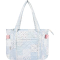 Wobagmen Quilted Tote Bag For Women, Floral Quilted Tote Bag With Zipper, Cute Shoulder Bag For Work, Travel, Gym