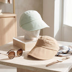2 Pack Women Sun Hat UV Protection Hiking Fishing Hats Wide Brim Hat Adjustable Ponytail Packable Cap for Outdoor Khaki, Mint Green