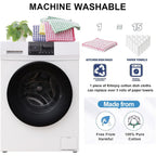 Kitinjoy Cotton 8 Pack Terry Kitchen Dish Cloths, 12 x 12 Inches Super Soft and Absorbent Dish Rags, Quick Drying Dish Towels for Washing Dishes, Mixed Color
