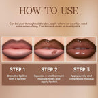 Hosaily Nourishing Lip Gloss With Brown Lip Liner Lip Combo Set, Moisturizing High Shine Nude Lip Glow Oil Fresh Lightweight Glossy Plumping Lip Gloss For Women Long Wear Mini Liquid Lipstick Makeup#8